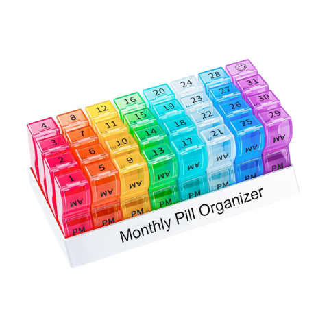 Sănătate - Cutie organizator medicamente 31 zile / 2 compartimente