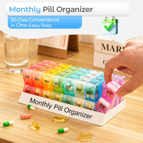 Cutie organizator medicamente 31 zile / 2 compartimente [1]