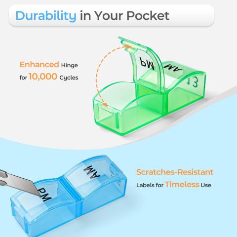 Cutie organizator medicamente 31 zile / 2 compartimente [6]