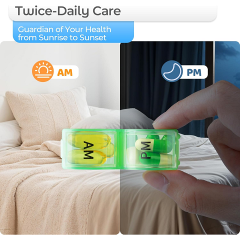 Cutie organizator medicamente 31 zile / 2 compartimente [2]