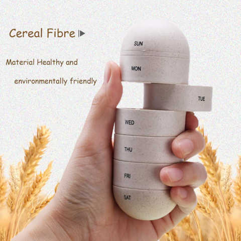 Cutie organizator medicamente, ideală pentru călătorii, cu 8 compartimente și agățătoare [2]