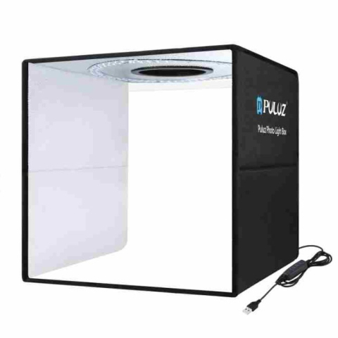 Electronice și IT - Cutie pliabilă pentru studio foto, 30x30cm, cu LED, fundaluri multicolore