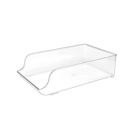Organizare și Depozitare - Organizator din plastic transparent pentru frigider, pentru doze suc sau conserve