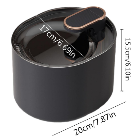 Dispenser de apă pentru câini și pisici, cu recirculare și filtrare prin cărbune activ, încărcare USB [9]