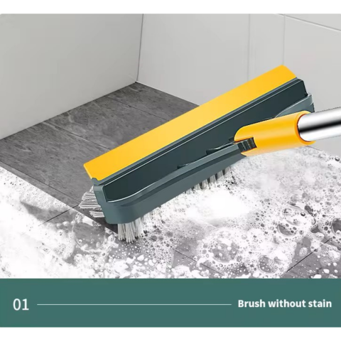 Dispozitiv de curățenie 3 în 1: mătură-perie în formă de V și racletă, verde/galben [5]