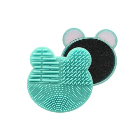 Îngrijire personală - Dispozitiv din silicon pentru spălat pensule machiaj, Turcoaz