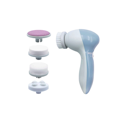 Sănătate - Dispozitiv pentru curățare facială 5 în 1, Bleu