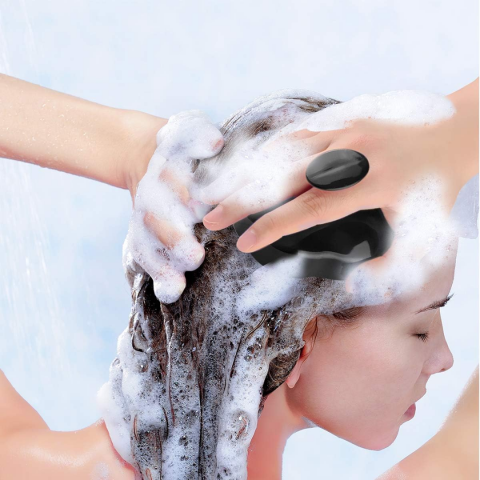 Dispozitiv pentru masaj capilar, Negru/Mov [1]