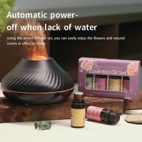 Set difuzor aromaterapie cu 4 uleiuri esențiale naturale [4]