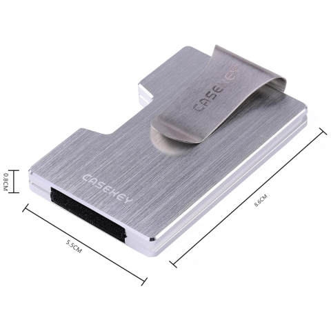 Portofel metalic pentru carduri cu RFID, negru [4]