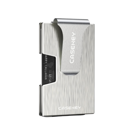 Travel - Portofel metalic pentru carduri cu RFID, negru