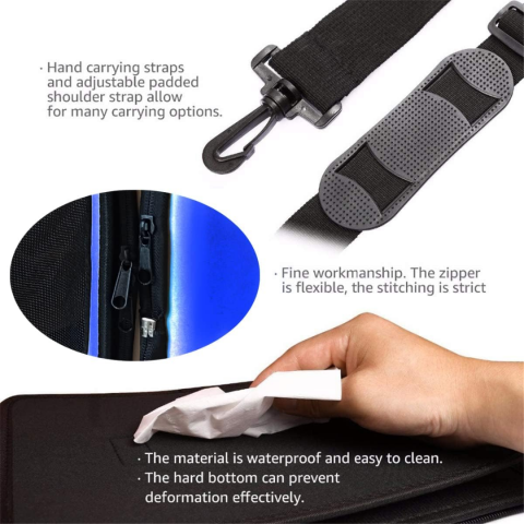 Geantă din silicon pentru transportul animalelor de companie de talie mică/medie, albastru [2]