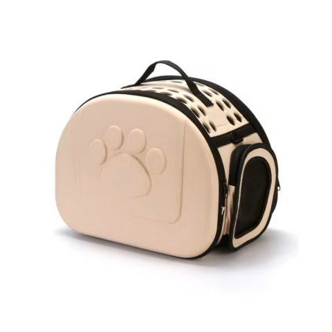 Pet Shop - Geantă din silicon pentru transportul animalelor de companie de talie mică/medie, crem