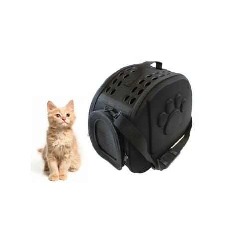 Geantă din silicon pentru transportul animalelor de companie de talie mică/medie, Negru [1]