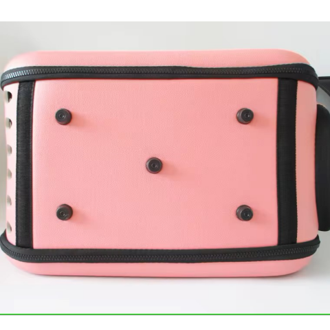 Geantă din silicon pentru transportul animalelor de companie de talie mică/medie, roz [5]