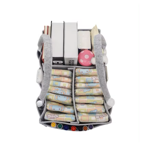 Geantă organizator scutece și accesorii copii, Gri [2]