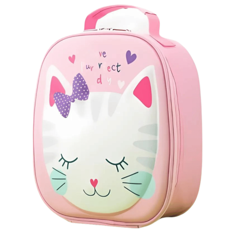 Ghiozdane si genți - Ghiozdan tip gentuță pentru copii, model Pisicuță