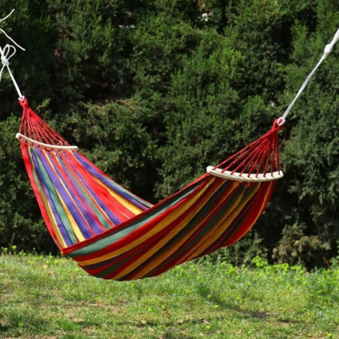 Hamac pentru camping și grădină, din bumbac [3]