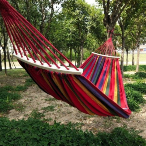 Hamac pentru camping și grădină, din bumbac [4]