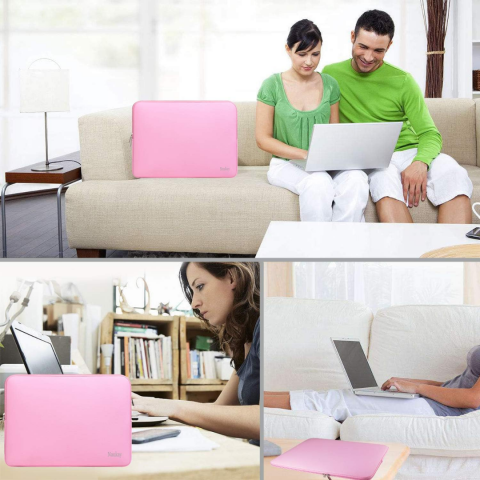 Husă de Protecție Compatibilă cu MacBook Air/Pro 13 inch, Roz [5]