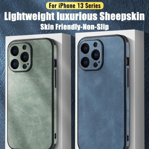 Husa de protecție din piele ecologică cu MagSafe pentru iPhone 13 Pro Max, Albastru [2]