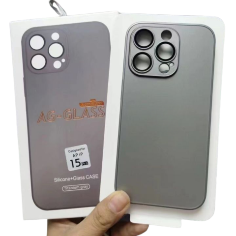 Husă de protecție din sticlă Premium AG Glass pentru iPhone 14 Pro, gri [2]