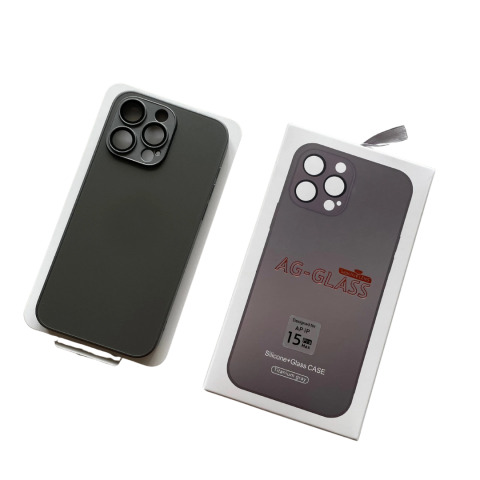 Husă de protecție din sticlă Premium AG Glass pentru iPhone 14 Pro Max, negru [4]