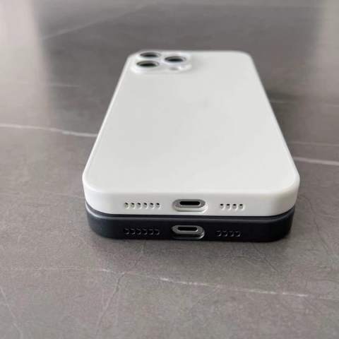 Husă de protecție din sticlă Premium AG Glass pentru iPhone 14 Pro, alb [4]