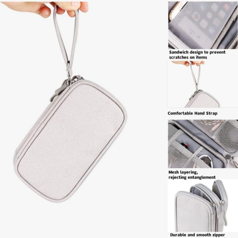 Carcasă portabilă și impermeabilă pentru cabluri și electronice, Gri [3]