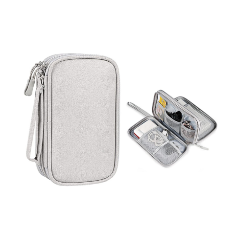 Organizare și Depozitare - Carcasă portabilă și impermeabilă pentru cabluri și electronice, Gri