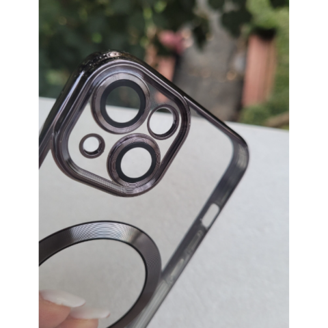 Husă protecție telefon de sticlă pentru iPhone 14 Pro, Negru [7]