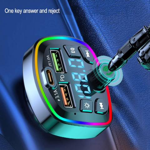 Modulator auto handsfree cu Bluetooth, USB și USB-C [4]