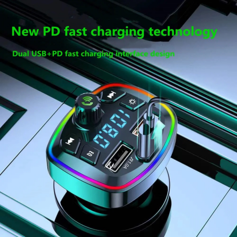 Modulator auto handsfree cu Bluetooth, USB și USB-C [3]