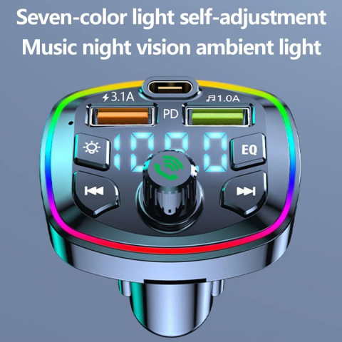 Modulator auto handsfree cu Bluetooth, USB și USB-C [2]