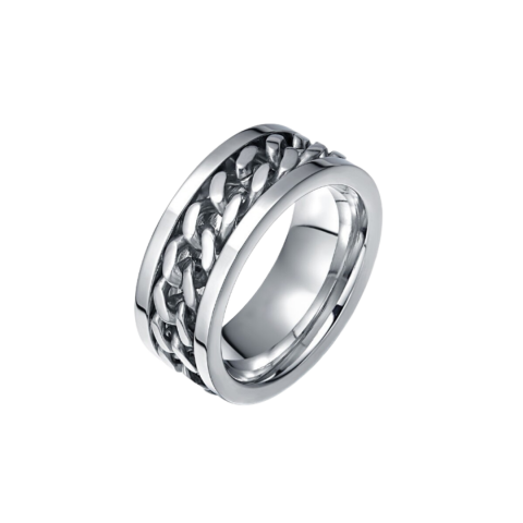 Bărbați - Inel rotativ, Argintiu