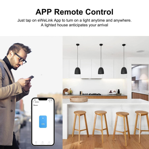 Întrerupător smart touch 2F, sticlă securizată, control tactil [3]