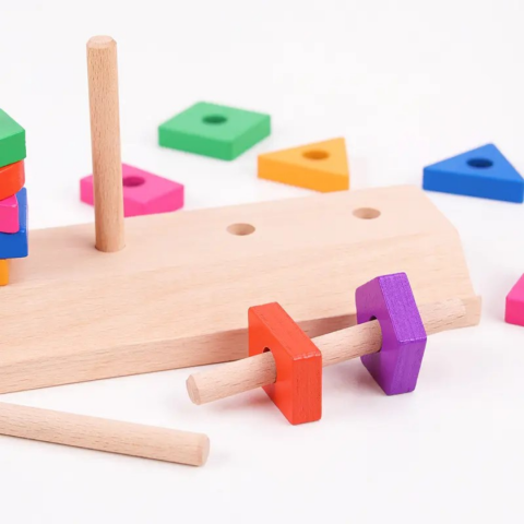 Joc din lemn pentru sortare și stivuire [3]