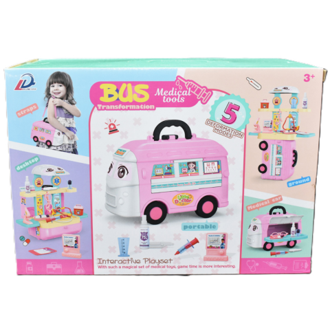Jucărie 5 în 1 autobuz și accesorii doctor [2]