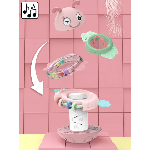 Jucărie albinuță muzicală 3 în 1, roz [6]