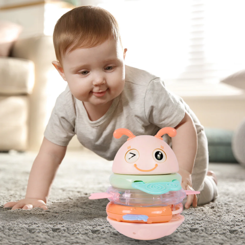 Jucărie albinuță muzicală 3 în 1, roz [3]