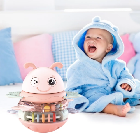 Jucărie albinuță muzicală 3 în 1, roz [4]