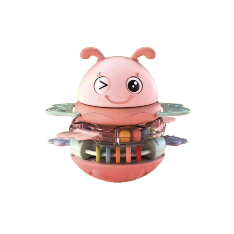 Jucării educative - Jucărie albinuță muzicală 3 în 1, roz