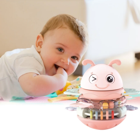 Jucărie albinuță muzicală 3 în 1, roz [5]