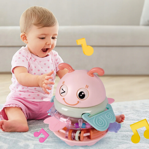 Jucărie albinuță muzicală 3 în 1, roz [2]