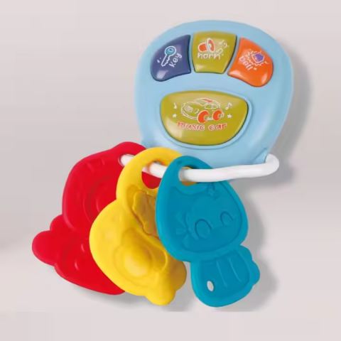 Jucărie cu efecte luminoase, 3 chei și 4 clape muzicale [5]