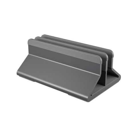 Gadgeturi - Stand vertical laptop dublu, gri