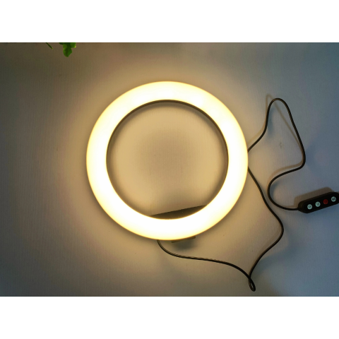 Lampă circulară profesională cu trepied, reglaj intensitate și conectare USB [3]