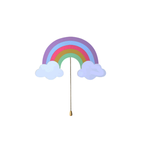 Camera copilului - Lampă decorativă pentru perete, model Curcubeu