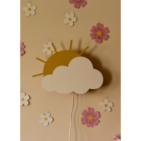 Lampă decorativă pentru perete, model Norișor și Soare [4]