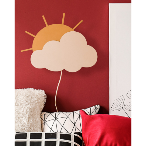 Lampă decorativă pentru perete, model Norișor și Soare [1]